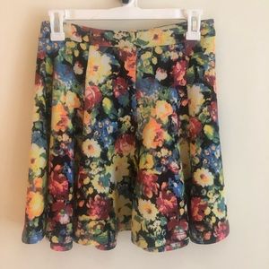 Floral skater skirt